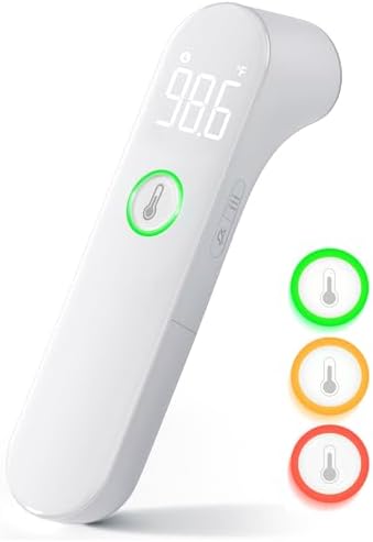 Thermometer for Adults and Kids, Fast Accurate Baby Thermometer, FSA HSA Eligible, Fever Alarm & Mute Mode, Baby Essentials - Lifetime Support