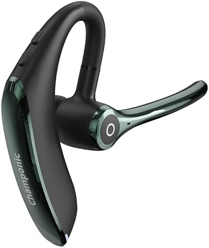 Bluetooth Headset - Wireless Bluetooth Earpiece Trucker Headset with mic Earbuds for Work Phone Case Office Phones Built-in Microphone Headphones Manos Libres Noise Cancelling