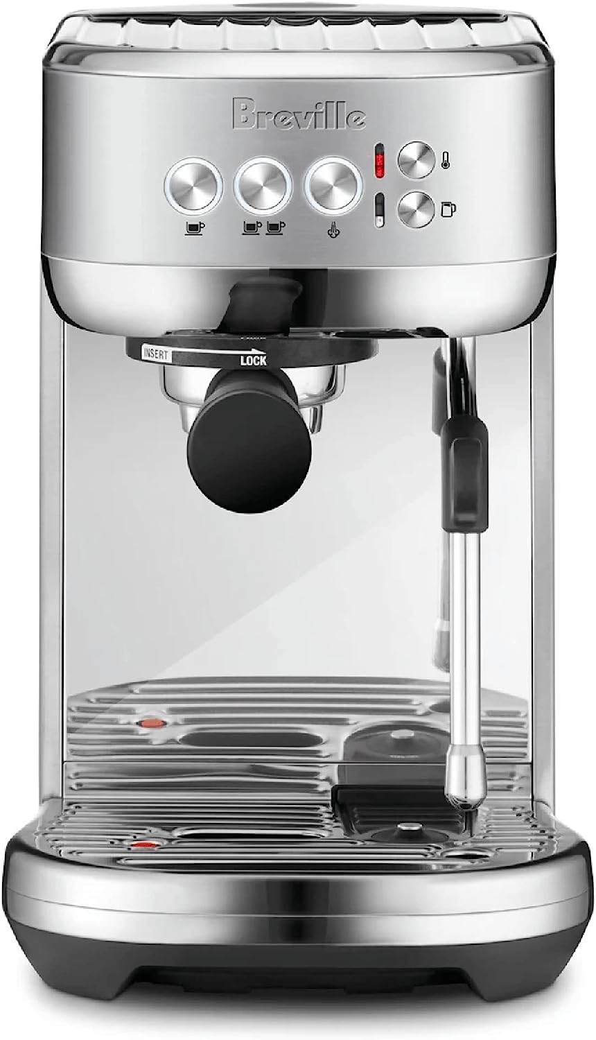 Breville Bambino Plus Espresso Machine,64 Fluid Ounces, Brushed Stainless Steel, BES500BSS