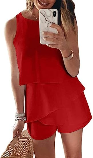 Dokotoo Womens Halter Neck Sleeveless Floral Print & Solid Rompers Jumpsuits